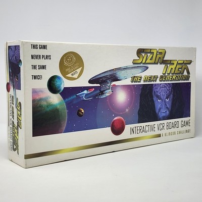 Star Trek TNG Interactive VCR Board Game Collector's Edition Complete Tested VHS
