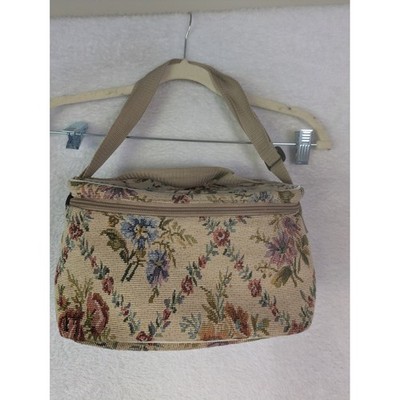 Tapestry Shoulder Bag Women's OS Multicolor Floral Woven Zip Closure