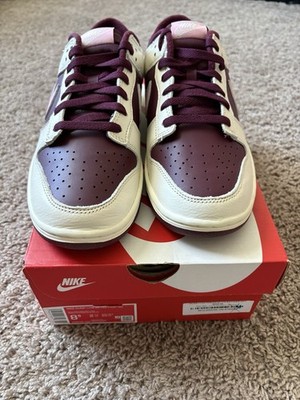 Nike Dunk Low Retro PRM Valentines Day 2023 Ivory Maroon Men's Size 8.5 New