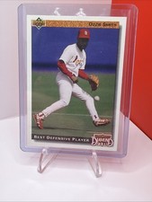 Ozzie Smith 1992 Upper Deck Baseball Card Cardinals - Best Defensive Player #716