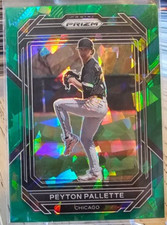 2023 Panini Prizm Green Cracked Ice Peyton Pallette #100 Chicago White Sox