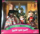 Vintage 1998 Mattel Barbie Special Edition gift set Holiday Sisters Kelly Stacie