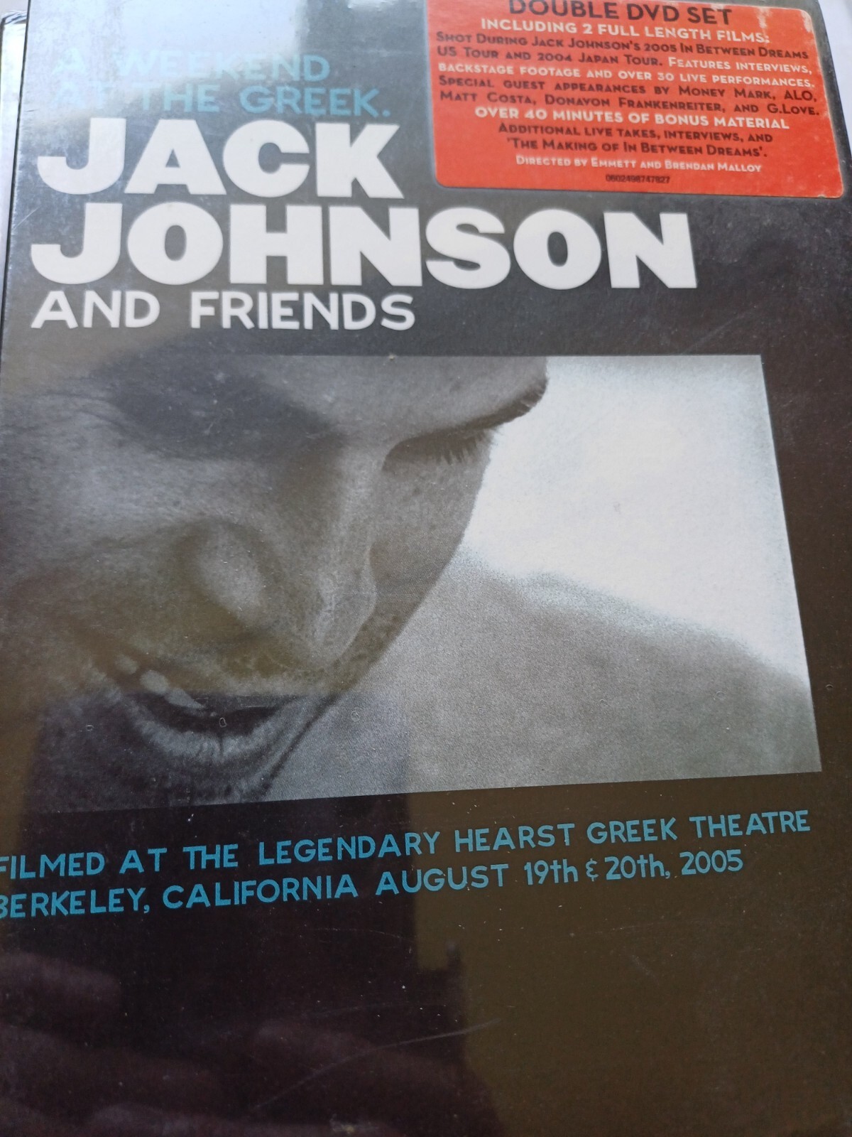 Jack Johnson - A Weekend At The Greek DVD SEALED  FREE UK POSTAGE
