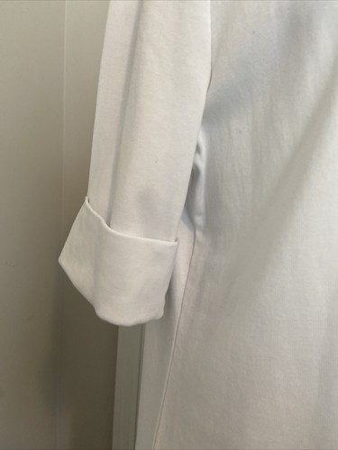 CHAPS SCOOP Neck Relaxed Blouse NWT WHITE SIZE XL SHORT SLEEVE PULLOVER - Picture 7 of 12