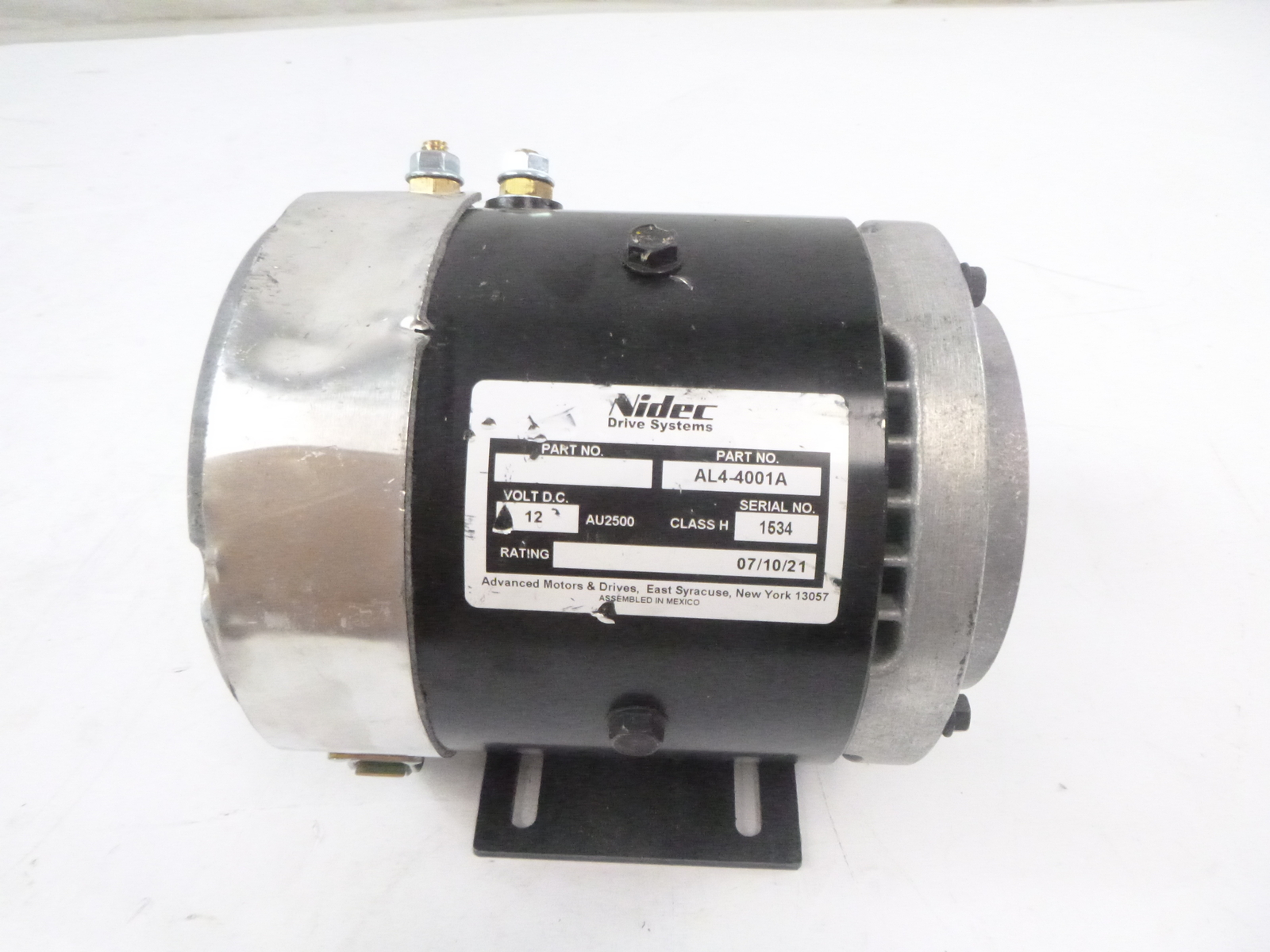 Advanced Motors & Drives AL44001A Pump Motor 12V 310A CW 2.5kW 3.35HP