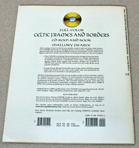 Full-Color Celtic Frames and Borders CD-ROM and Book - Picture 8 of 9