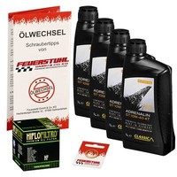 Honda Vf 1000 F2 Bol Dor (SC15) 85-87, Classic 10W40 ÖL + Hiflo ÖLfilter Set