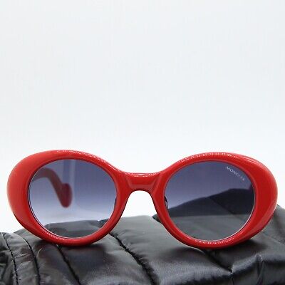 NEW MONCLER ML 0101-F 66W RED BLUE AUTHENTIC SUNGLASSES W