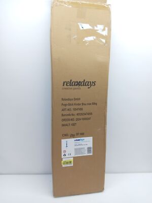 Relaxdays Pogo Stick, fuer Kinder, Springstock bis 60 kg, gepolststert
