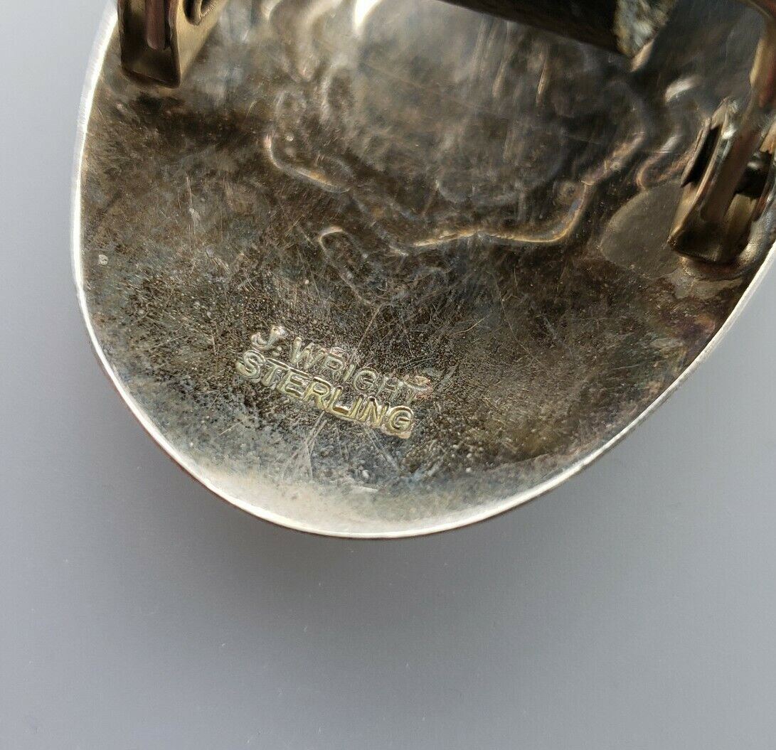 【ご予約品】 Signed Artist Navajo Wright J. Sterling Silver Belt Concho シルバー