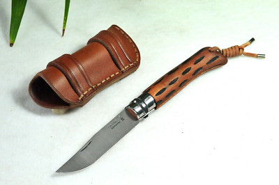 OPINEL-MESSER No.10  CARBONE , EDITION:  WILDERNESS  MIT MESSERTASCHE, NEU!