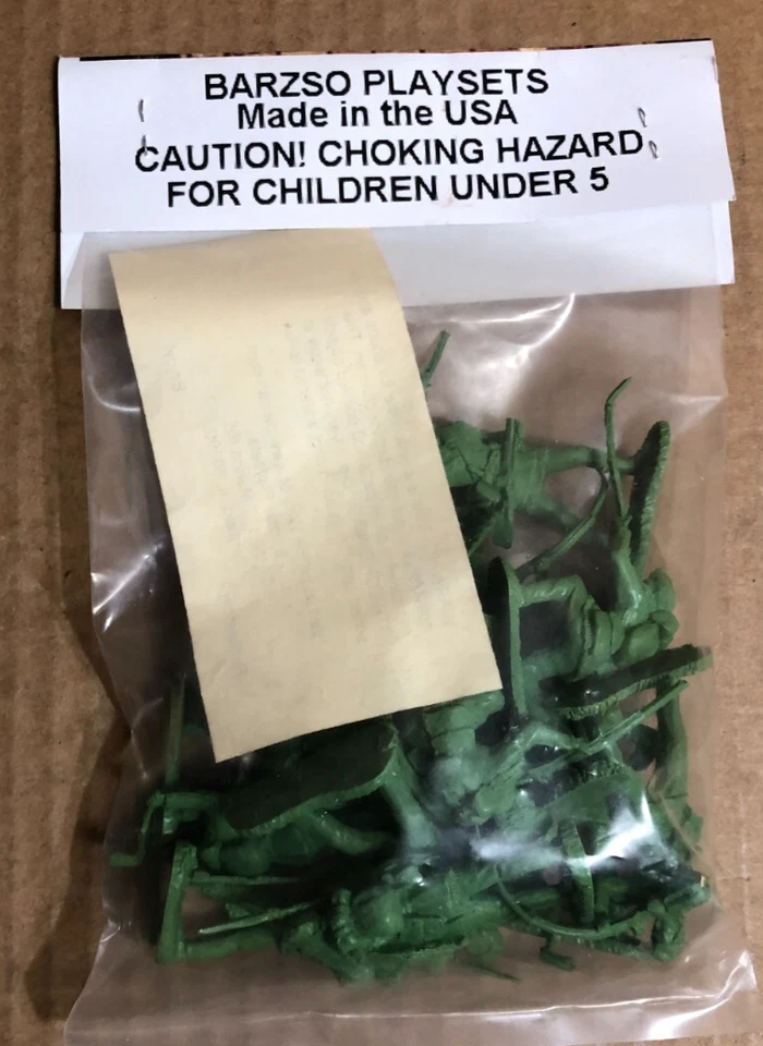 Barzso Playsets 54mm Green Plastic - ROGER'S RANGERS Set #1, Thirteen Figures ** - Image 3 of 4