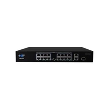 GW Security 16 x 100Mbps PoE ports with 2 x 100Mbps Uplink and 1 x Gigabit SF...