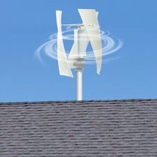 100W Vertical Wind Turbine Generator Kit for Low Wind Environments