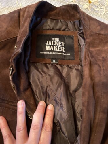 EUC Sven Mocha Suede Bomber Jacket Men’s Size Medium - Picture 8 of 11