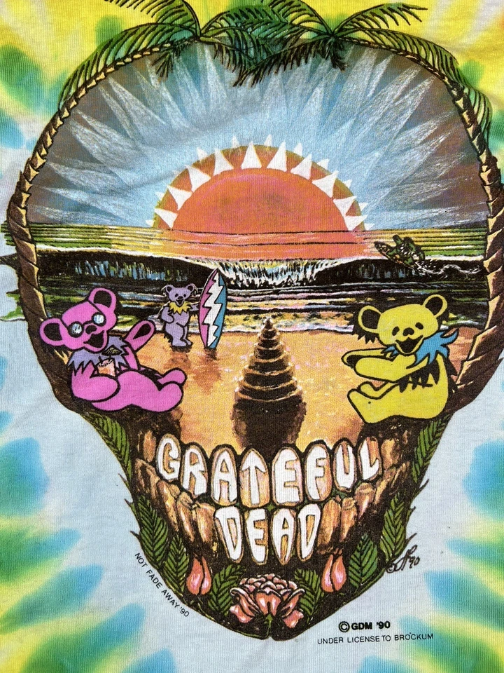 Camiseta vintage de la gira de primavera de Grateful Dead 1991 ORLANDO TALLA XL TIE DYE yunque de los 90 Foto 4 de 4
