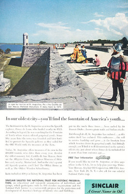 1957 Sinclair San Marcos Monument -  Vintage Advertisement Car Print Ad J461