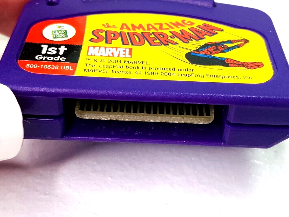 Leap Frog The Amazing Spider-Man 1st Grade Cartridge Only LeapPad Marvel 2004 - Image 4 of 4