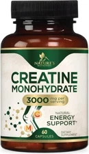 Creatine Monohydrate Capsules 3000mg – Best Micronized Creatine Powder - Support
