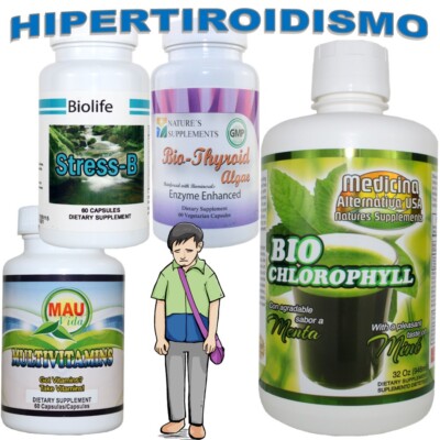 HIPER-TIROIDISMO (Metabolismo rápido)  PRODUCTO NATURAL Unisex