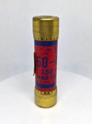 Vintage Eagle Fuse 60 AMP 250 Volt One Time 60A 250V Untested