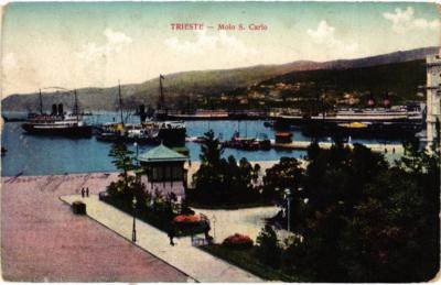 CPA AK TRIESTE Molo S.Carlo ITALIEN (543426)