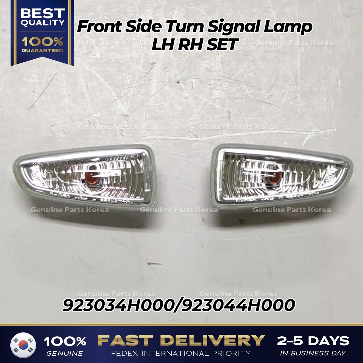 ⭐Genuine⭐ Front Side Turn Signal Lamp LH RH SET for Hyundai H1