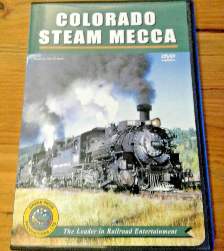Colorado Steam Mecca Meca DVD Green Frog Railroad Georgetown Loop Rio Grande Tra