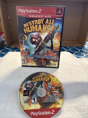 Playstation 2 Destroy All Humans ￼ Game In Case But No Manual