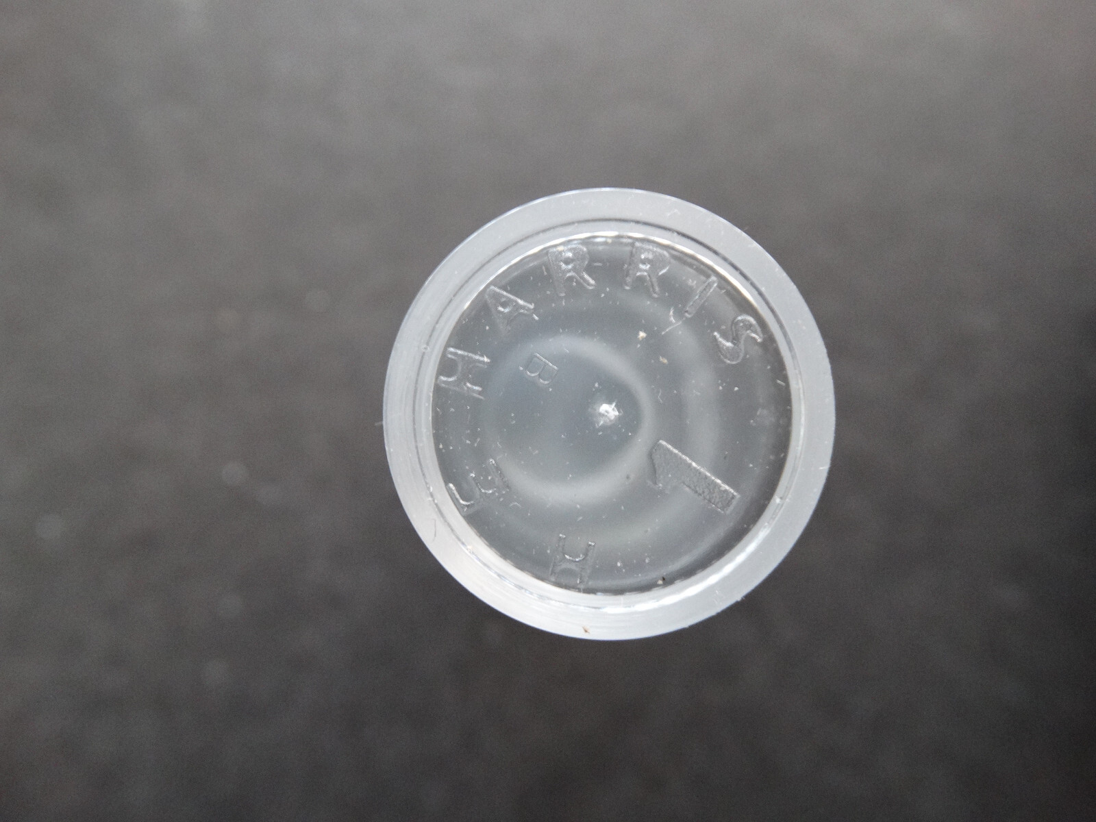 Lot of 10 Whtman Penny Round Clear Plastc Con Storage Tubes w/ Screw