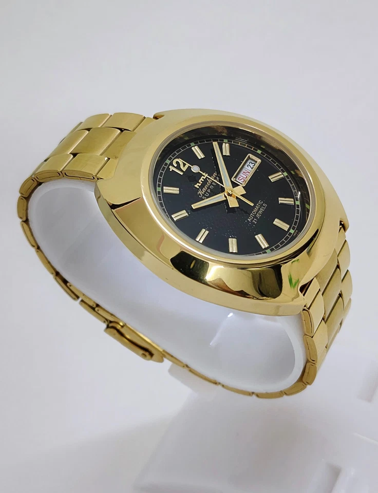 Vintage HMT KANCHAN SUPREME Automatic 21-Jewels Day & Date INDIAN Wristwatch - Image 3 of 4