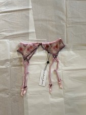 For Love And Lemons Rose Bloom Embroidered Garter Nwt size M