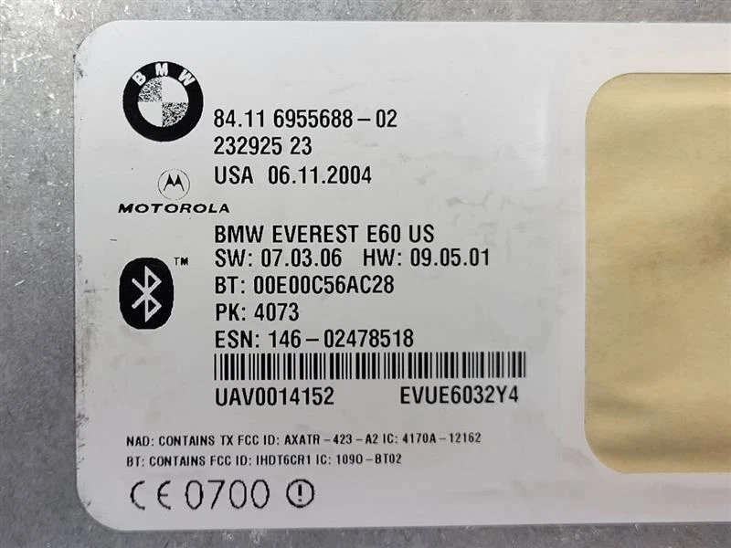 BMW 530I E60 2005 TCU 6955688 Foto 4 de 4