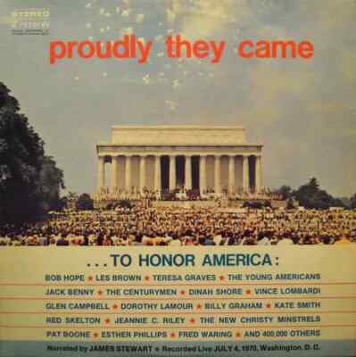 2xLP Bob Hope, Dr. Billy Graham, Kate Smith a.o. Proudly They Came NEAR MINT