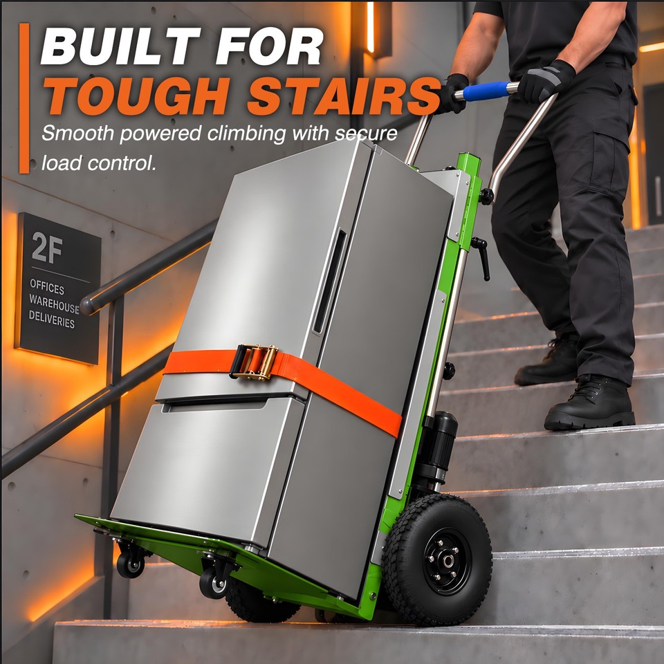 Electric Stair Climbing Dolly 900lbs Folding Stair Climber Hand Truck ...