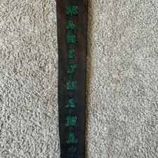 “Marijuana” Custom Leather Rifle Sling Hand Tooled And Made in the USA 🇺🇸
