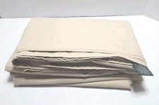 Ralph Lauren Luxury Soft Khaki Full Flat Sheet 100 Cotton Vintage