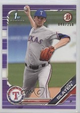 2019 Bowman Draft Purple 40/250 Justin Slaten #BD-24 4f5
