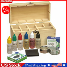 Gold Silver Platinum Jewelry Testing Kit 6 Solutions 10K 14K 18K 24K Silver Test