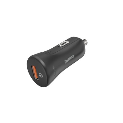 HAMA Qualcomm Quick Charge 3.0, USB-A KFZ-Ladegerät Schwarz
