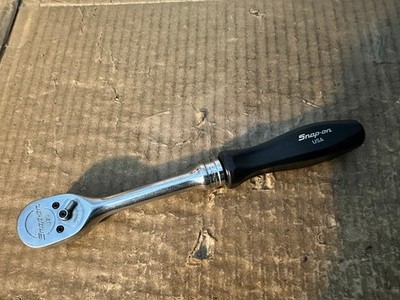 SNAP-ON TOOLS  F836 3/8''  DRIVE  BLACK  HARD HANDLE RATCHET   USA   ( LOT 3 )