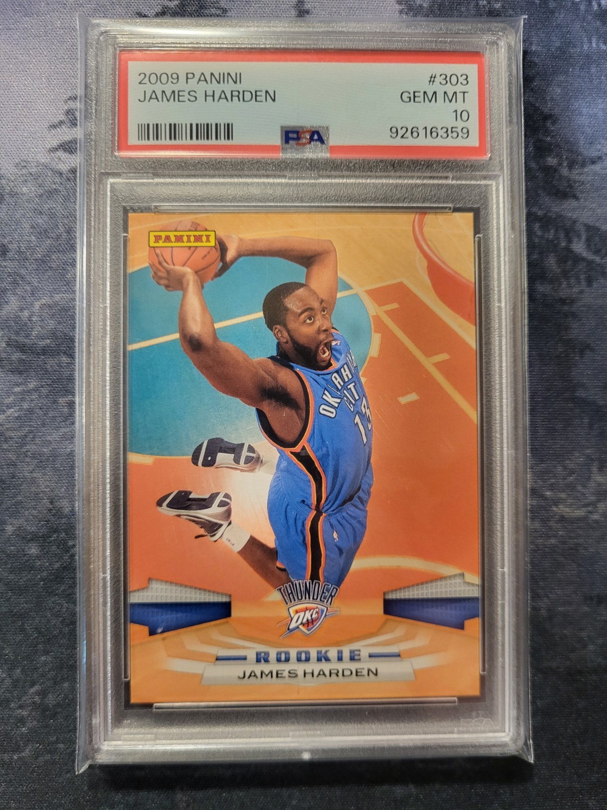 2009 PANINI JAMES HARDEN #303 PSA 10 GEM MT RC