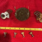 Vintage Miniature, Brass Metal Dollhouse Chairs, Table, Goblets Pitcher  — photo 10