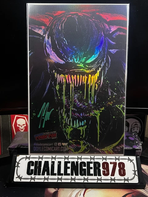 VENOM - Joe Doyle SIGNED FOIL Small Art Print #14/15 - NYCC