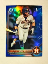 Drew Gilbert 2022 1st Bowman Chrome BLUE REFRACTOR 046/150 Giants #BDC-152 RC W6