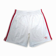 Adidas Cotton Shorts D6 Football Gym Pants Vintage Retro White Sports Running Gym