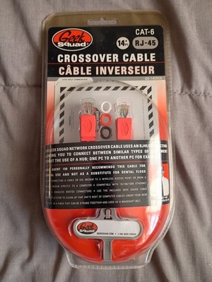 Geek Squad 14' Cat-6 Crossover Cable in Sealed Package 