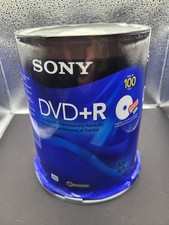 Sony DVD R 100 Pack 120min 4.7GB 1-16X Optical Media Storage New