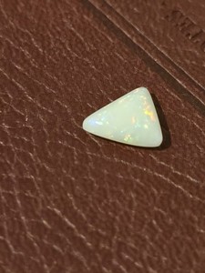 White Coober Petty Opal 1.35ct Green, Blue, Red, Yellow