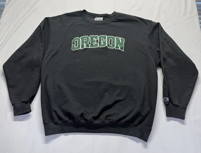 Champion Oregon Ducks Crewneck sweatshirt 2XL gray NCAA Pullover logo *hole